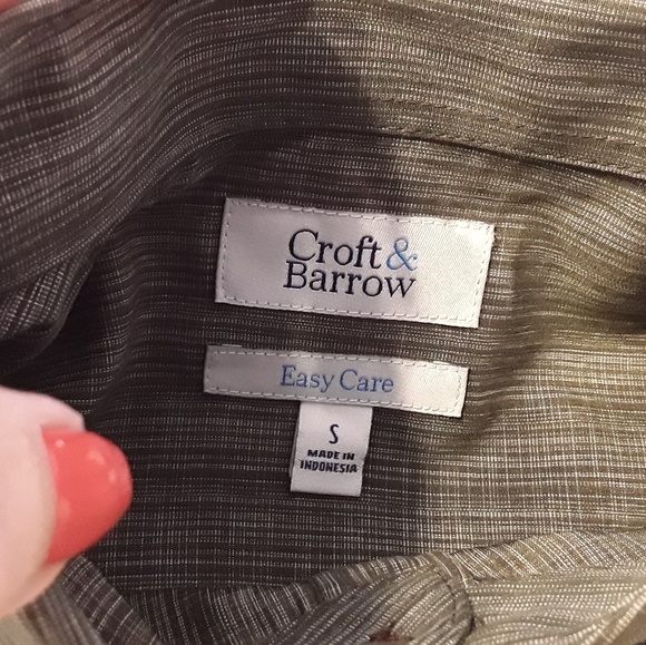 NWTAGS CROFT & BARROW SHORT SLEEVE SHIRT, SIZE S - Picture 6 of 8